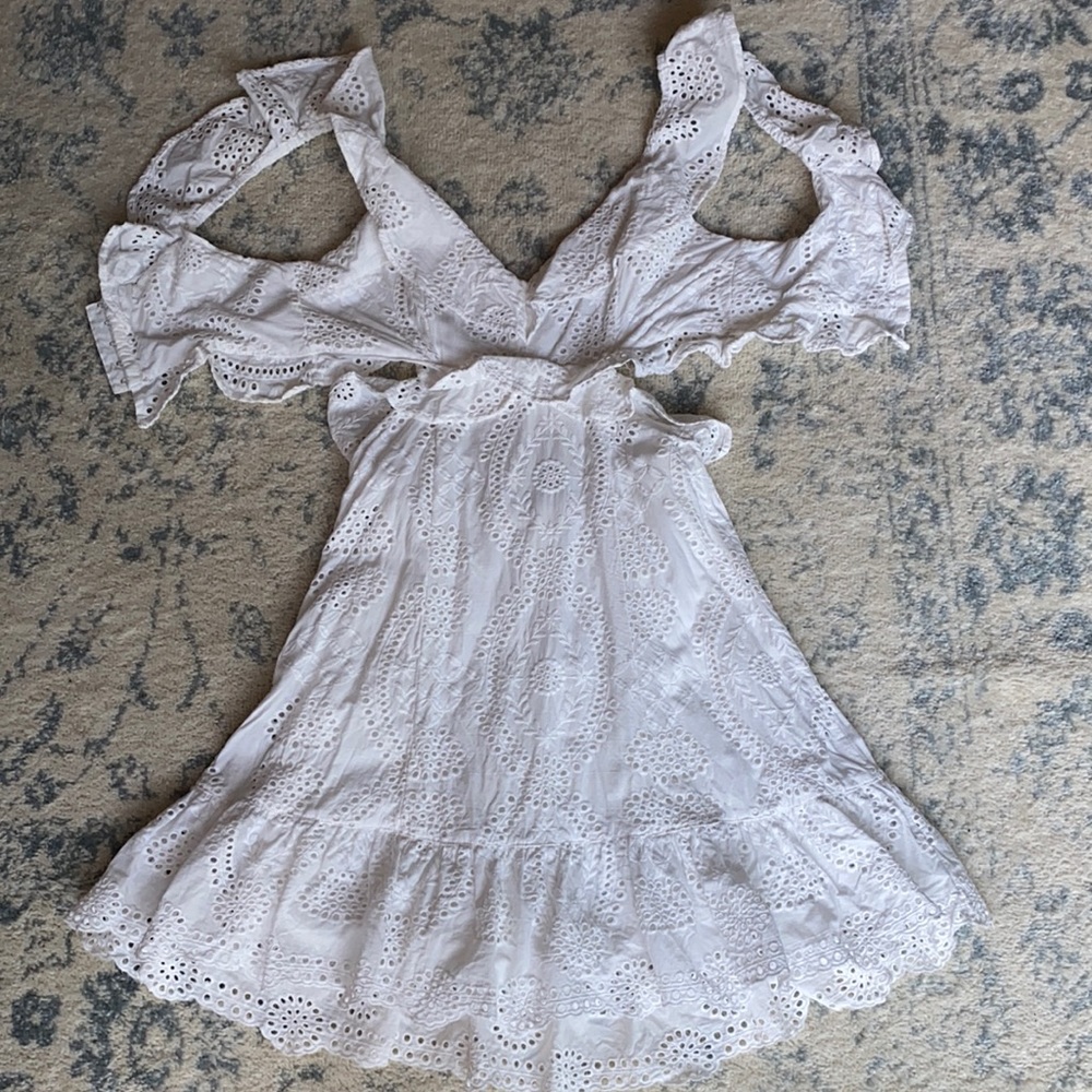 Astr the label white lace dress